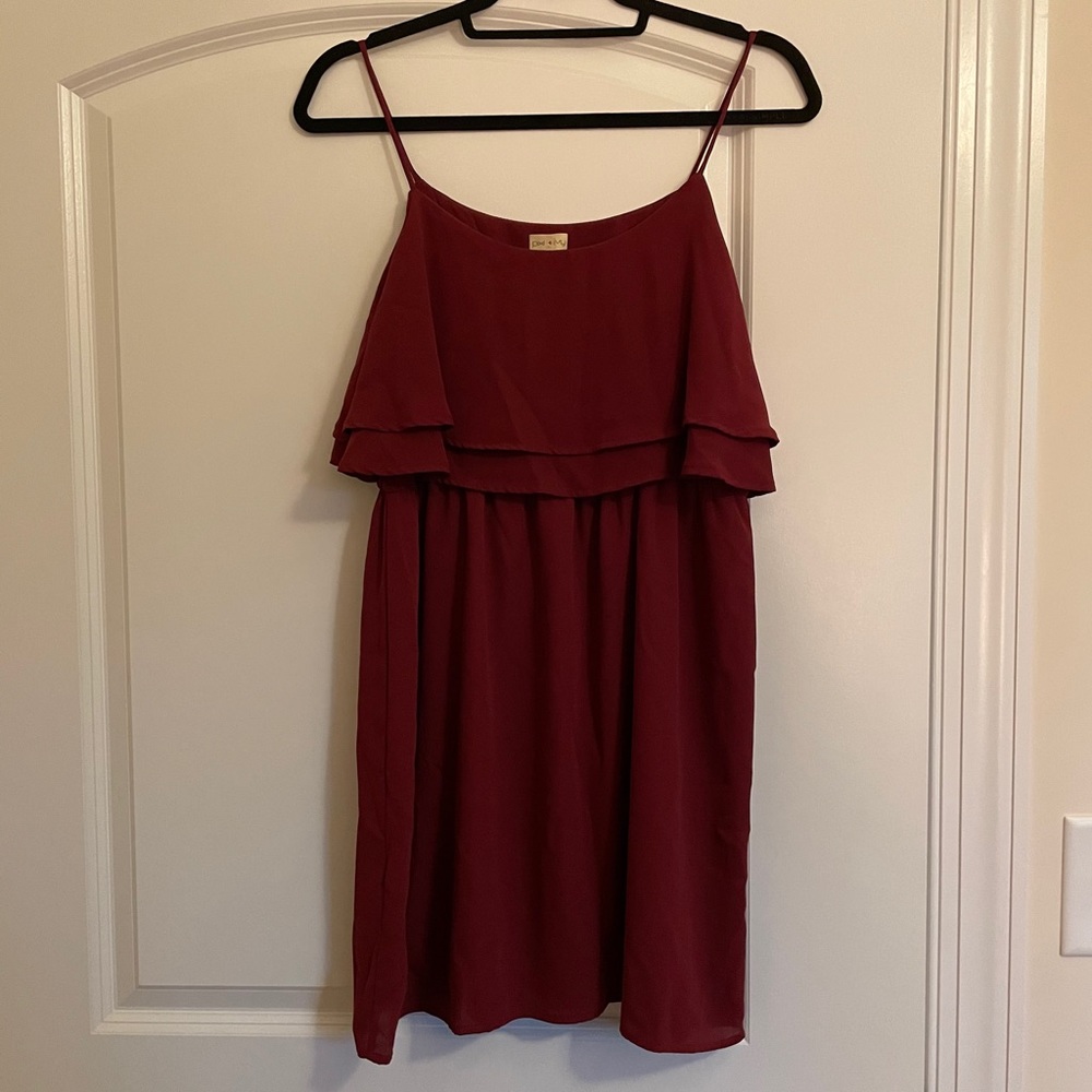 Maroon Game-day Dress